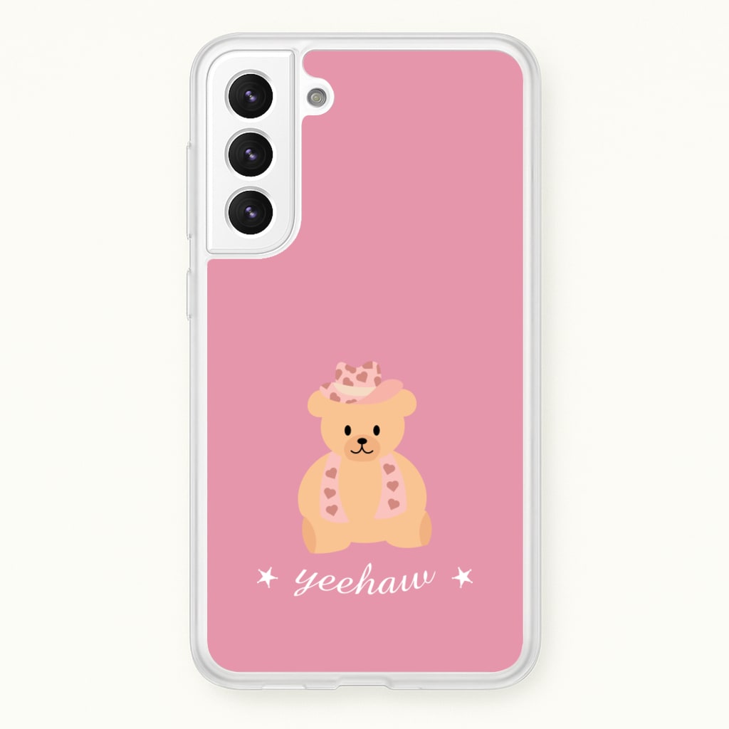 Yeehaw Teddy Bear - Western Phone Case for Galaxy S21FE