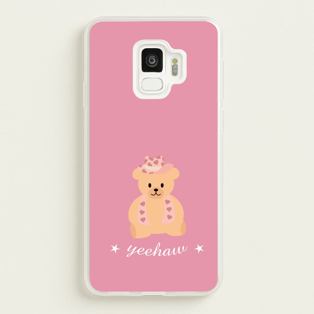 Yeehaw Teddy Bear - Western Phone Case for Galaxy S9