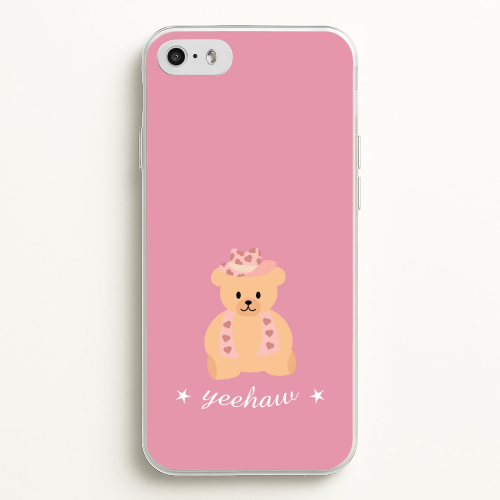 Yeehaw Teddy Bear - Western Phone Case for iPhone 5 / 5s / SE 2016