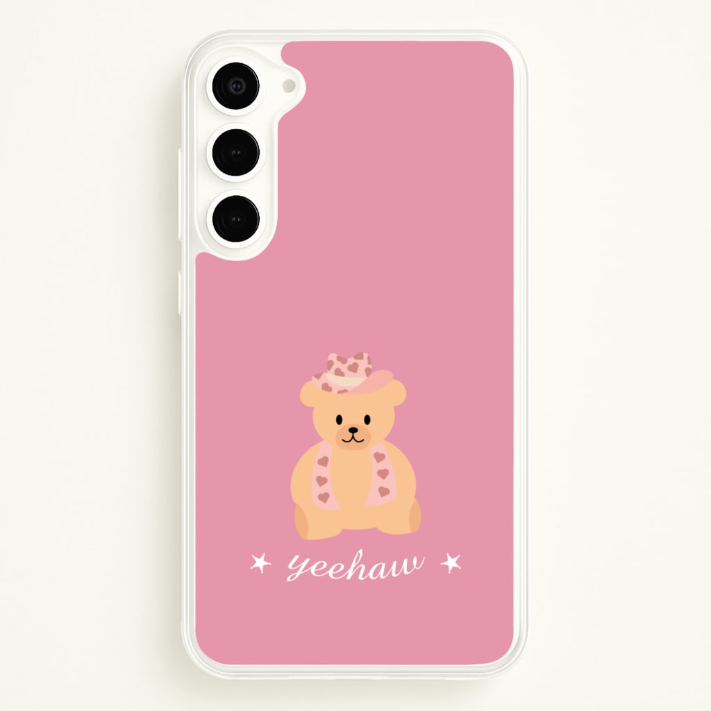 Yeehaw Teddy Bear - Western Phone Case for Galaxy S23 Plus