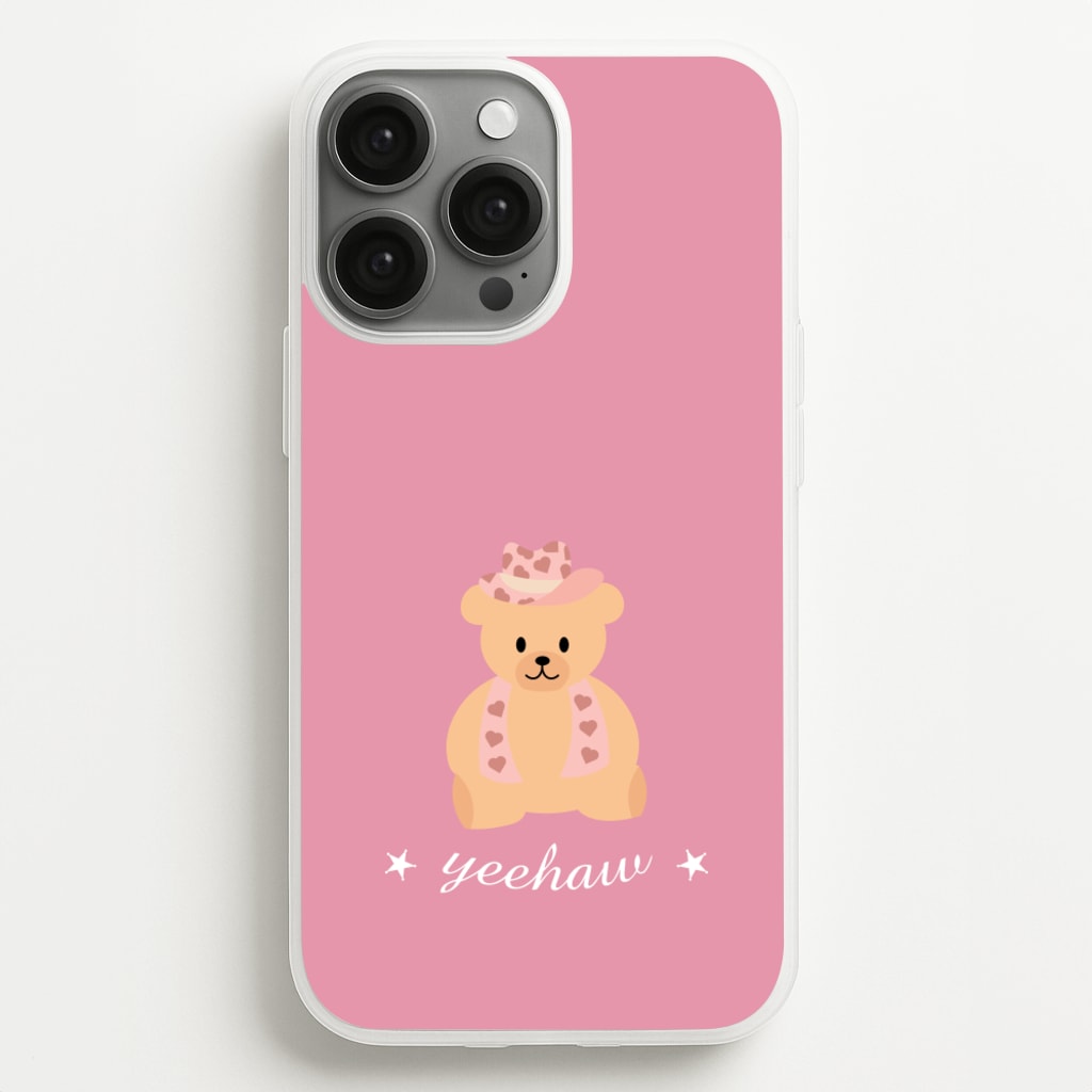 Yeehaw Teddy Bear - Western Phone Case for iPhone 13 Pro Max