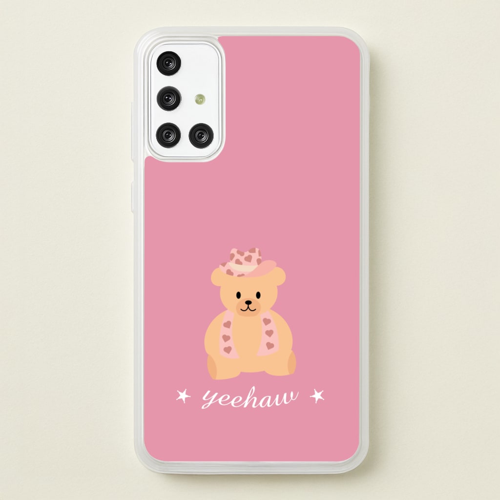 Yeehaw Teddy Bear - Western Phone Case for Galaxy A71