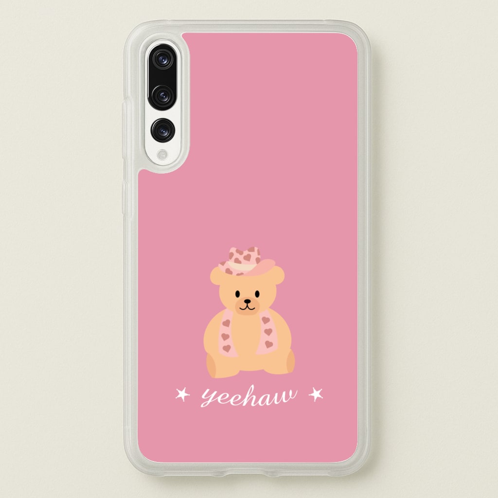 Yeehaw Teddy Bear - Western Phone Case for Huawei P20 Pro