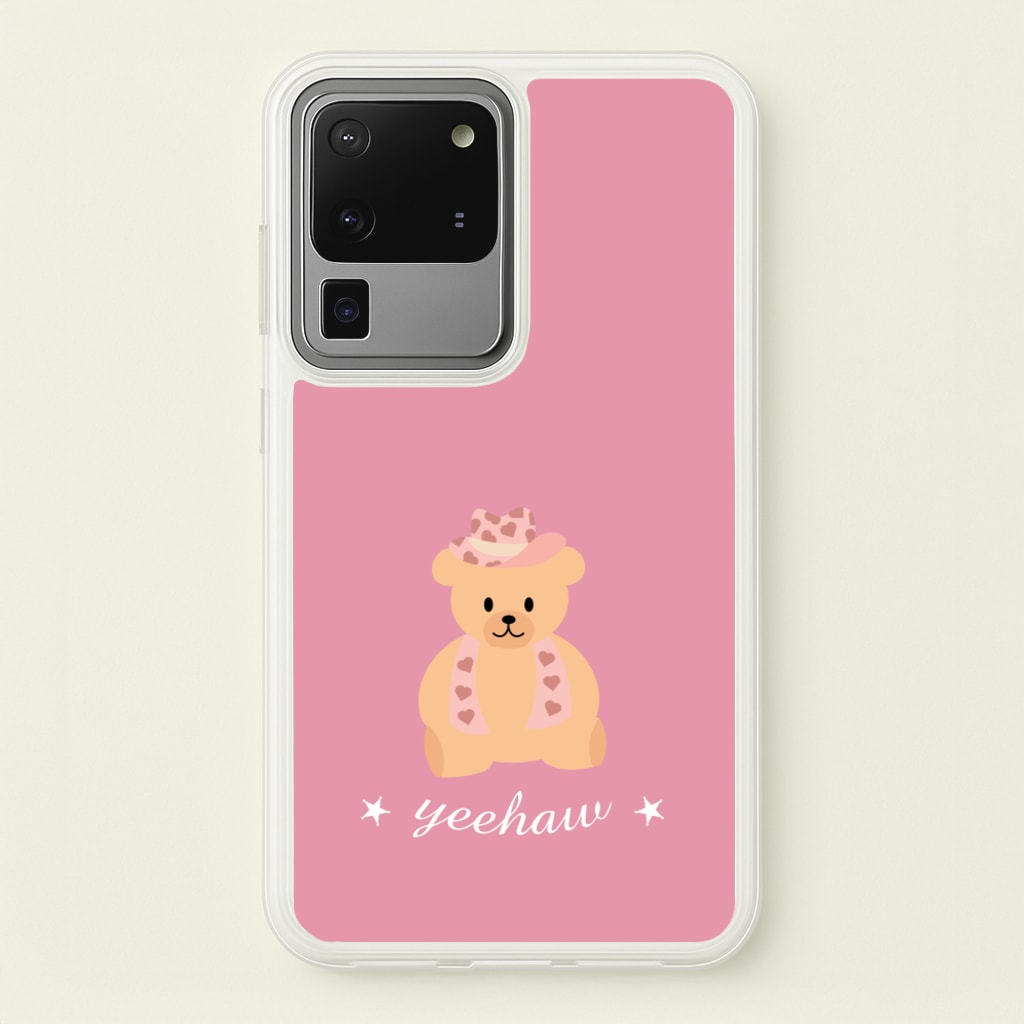 Yeehaw Teddy Bear - Western Phone Case for Galaxy S20 Ultra