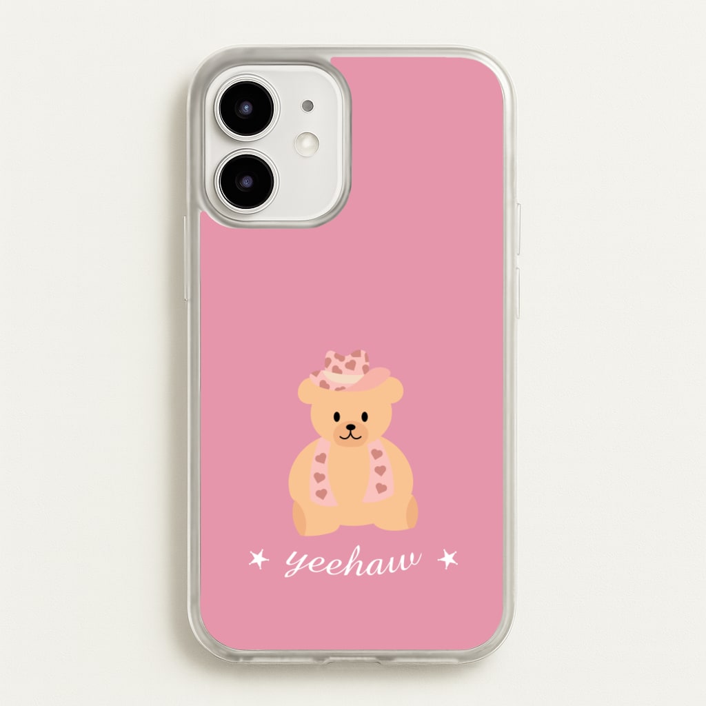 Yeehaw Teddy Bear - Western Phone Case for iPhone 12 / 12 Pro