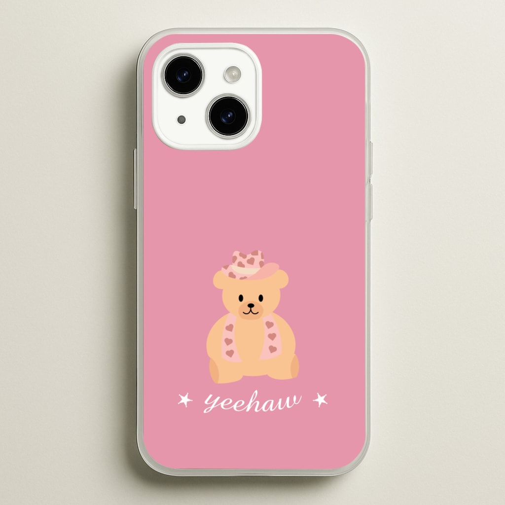Yeehaw Teddy Bear - Western Phone Case for iPhone 14