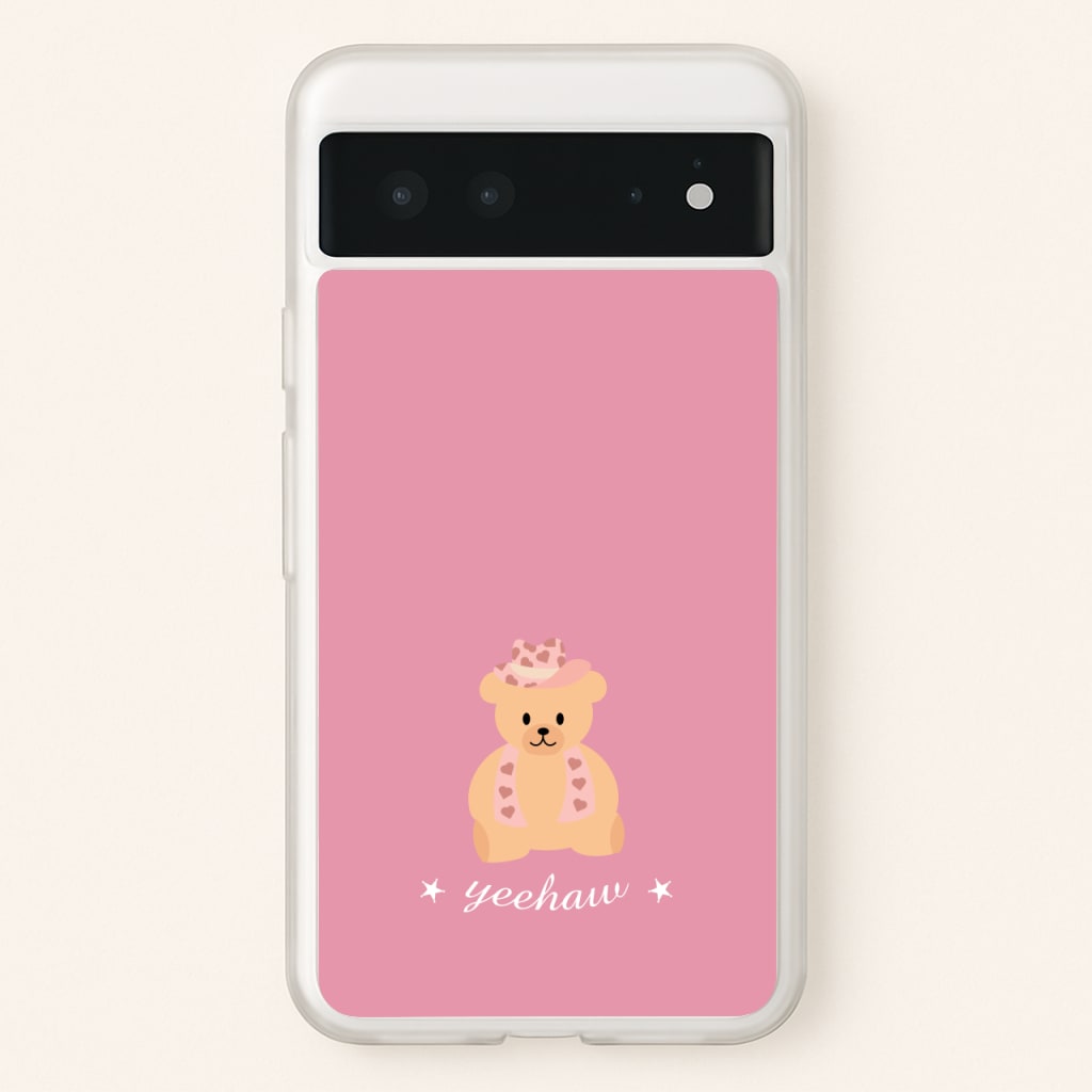 Yeehaw Teddy Bear - Western Phone Case for Google Pixel 6