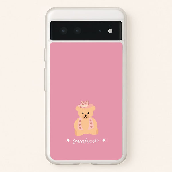 Yeehaw Teddy Bear - Western Phone Case for Google Pixel 6
