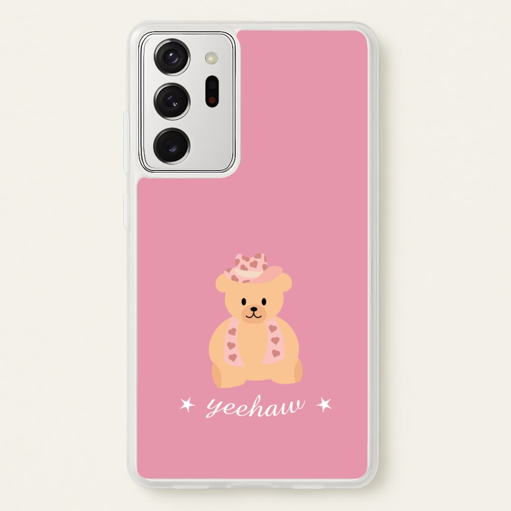 Yeehaw Teddy Bear - Western Phone Case for Galaxy Note 20 Ultra