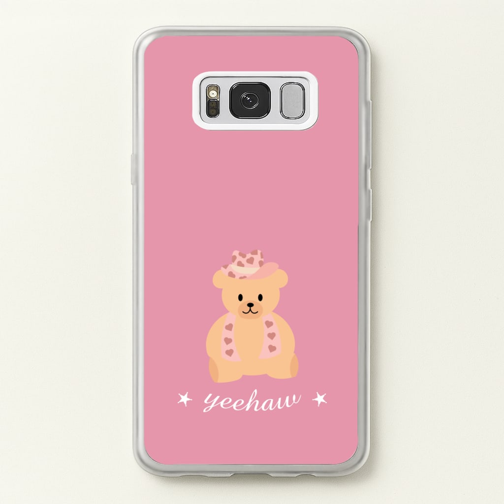 Yeehaw Teddy Bear - Western Phone Case for Galaxy S8 Plus
