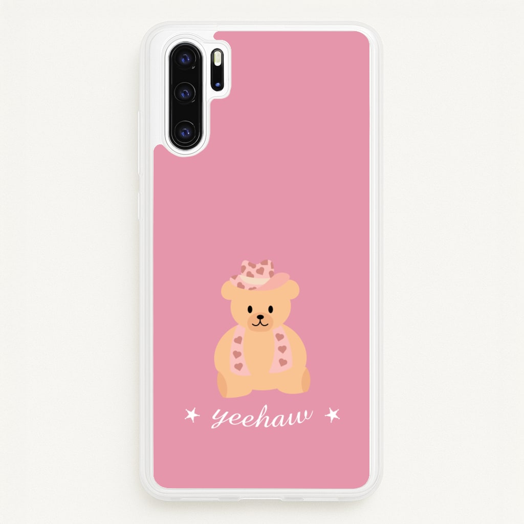 Yeehaw Teddy Bear - Western Phone Case for Huawei P30 Pro