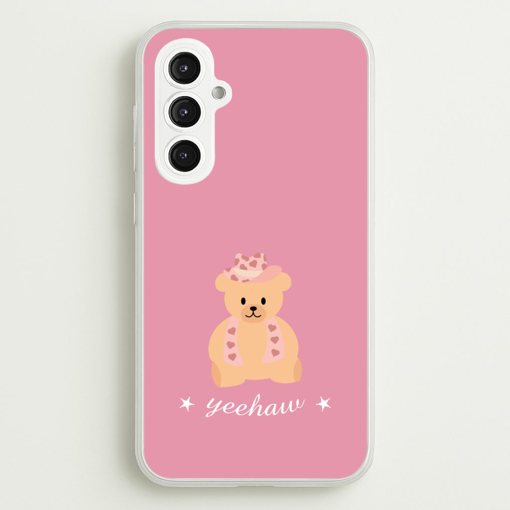 Yeehaw Teddy Bear - Western Phone Case for Galaxy S23FE