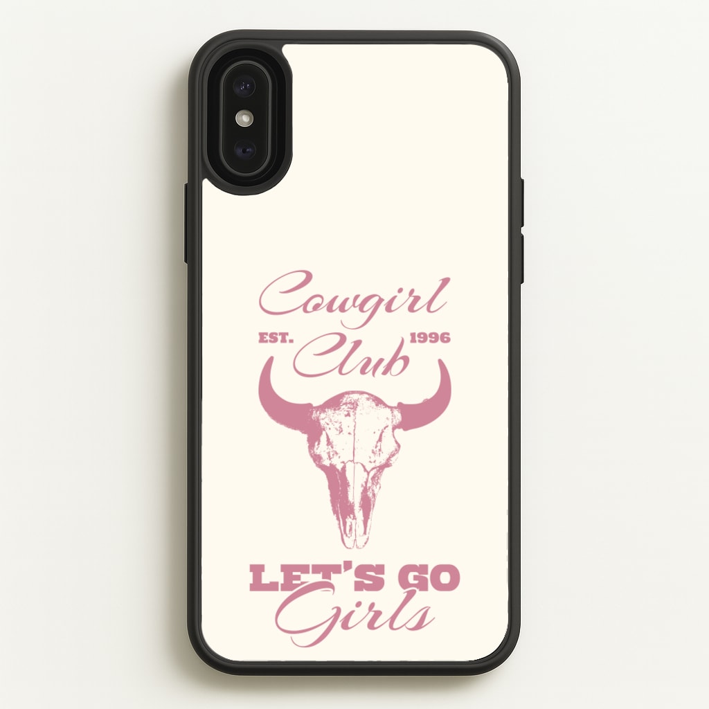 Cowgirl Club - Western Phone Case for iPhone XS Max