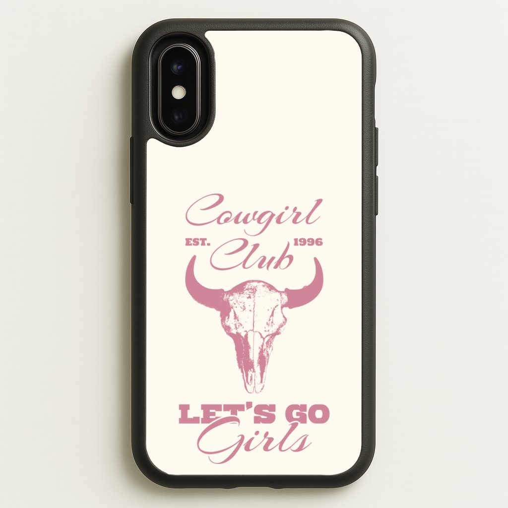 Cowgirl Club - Western Phone Case for iPhone X / XS