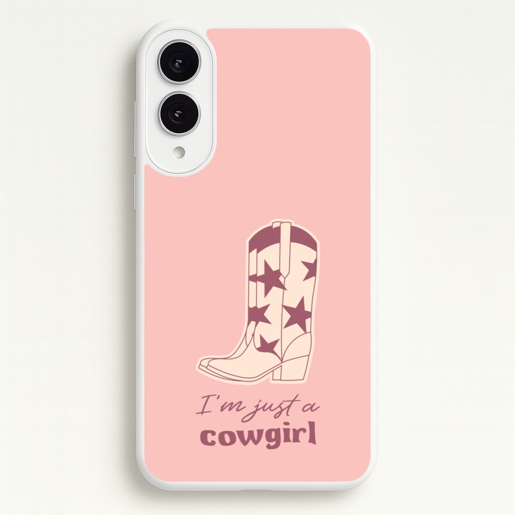I'm Just A Cowgirl - Western Phone Case for Galaxy S25 Edge