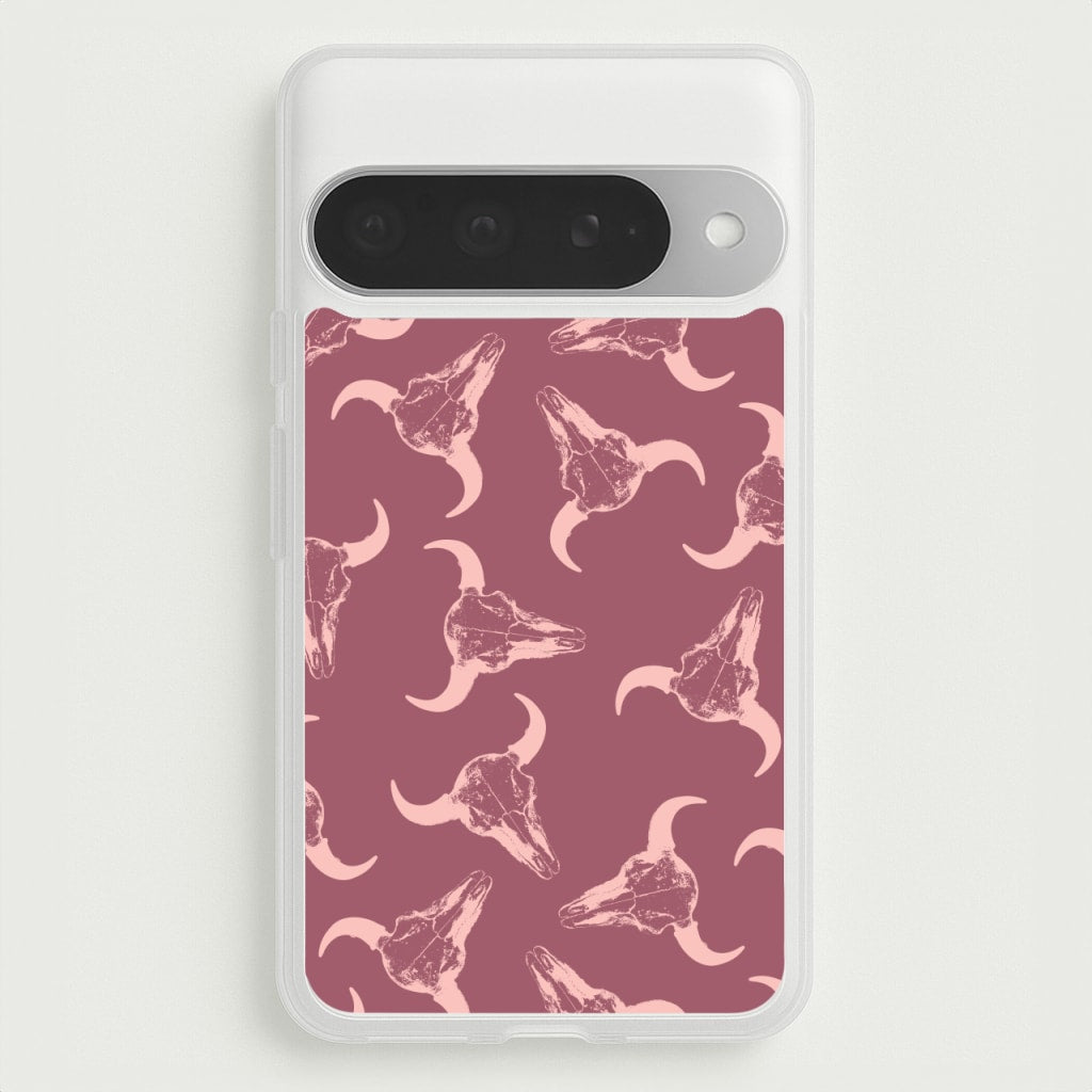 Pastel Skulls Pattern Phone Case for Google Pixel 10 Pro XL