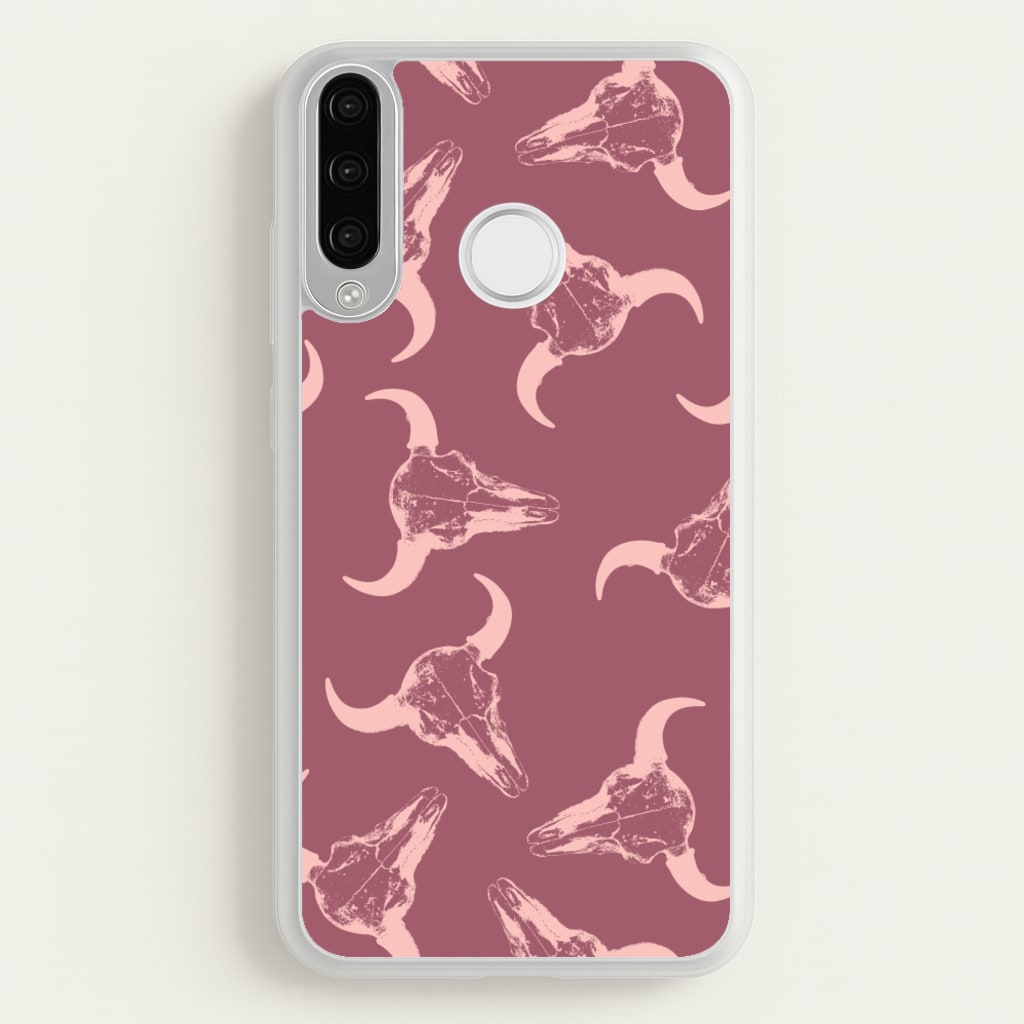 Pastel Skulls Pattern - Western Phone Case for Huawei P30 Lite