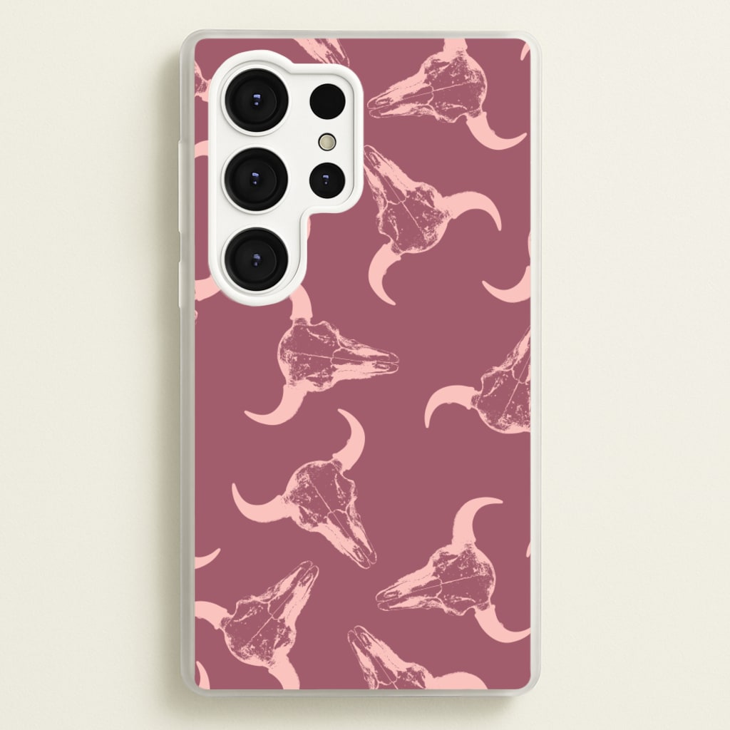 Pastel Skulls Pattern - Western Phone Case for Galaxy S25 Ultra