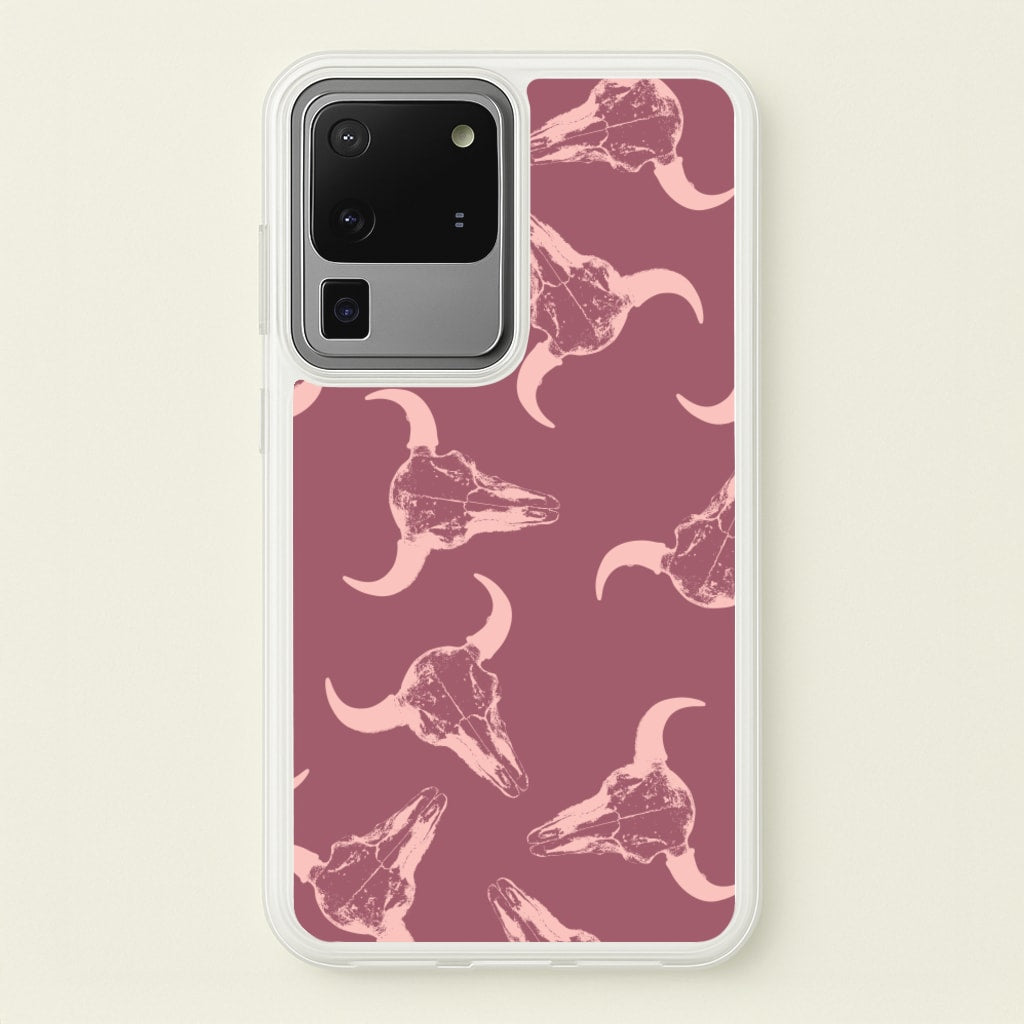 Pastel Skulls Pattern - Western Phone Case for Galaxy S20 Ultra