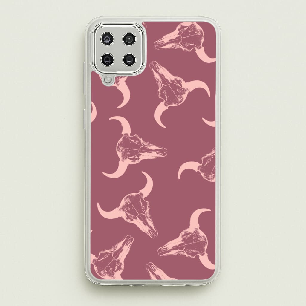 Pastel Skulls Pattern - Western Phone Case for Galaxy A12