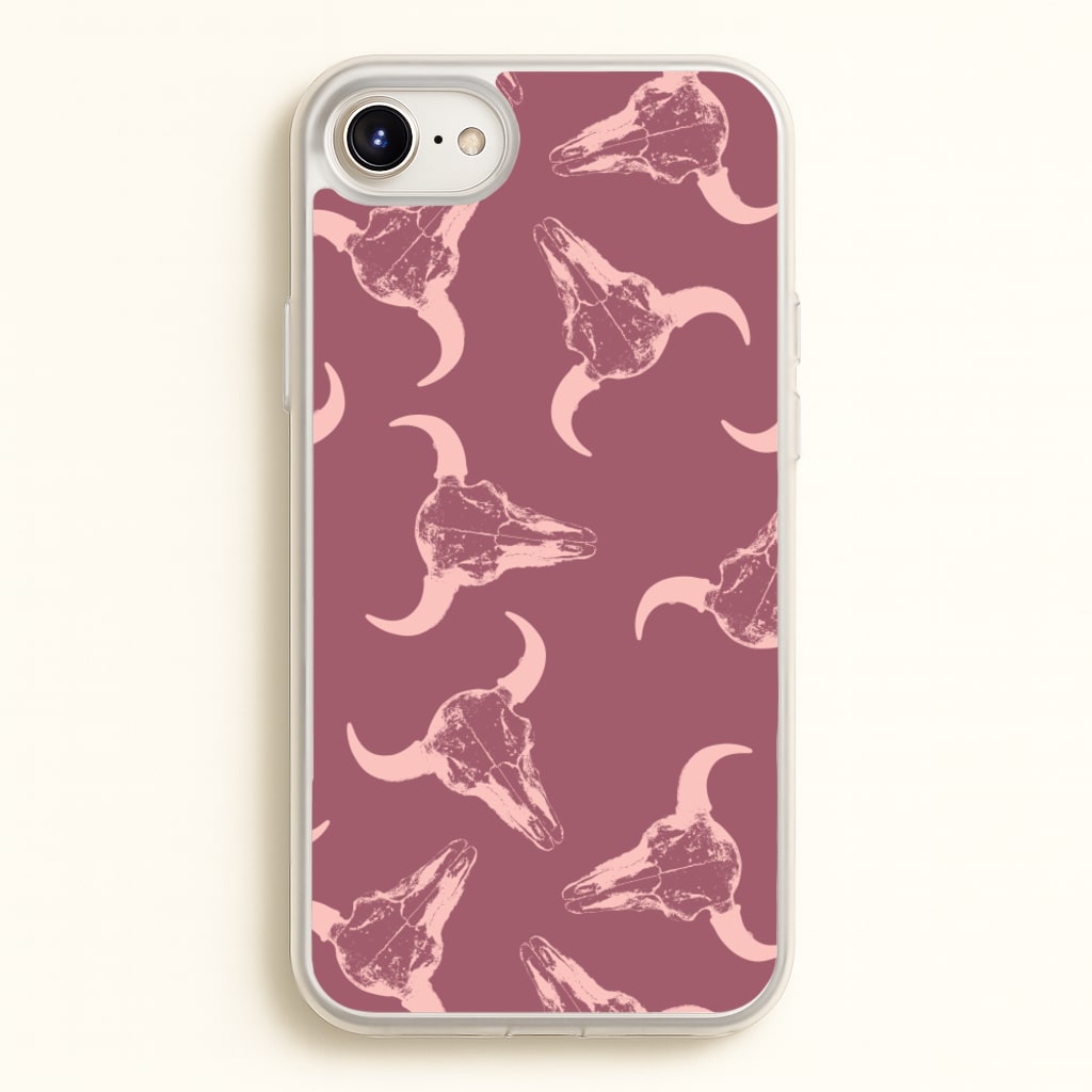Pastel Skulls Pattern - Western Phone Case for iPhone 6 Plus / 7 Plus / 8 Plus