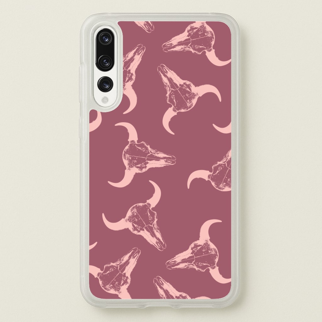 Pastel Skulls Pattern - Western Phone Case for Huawei P20 Pro