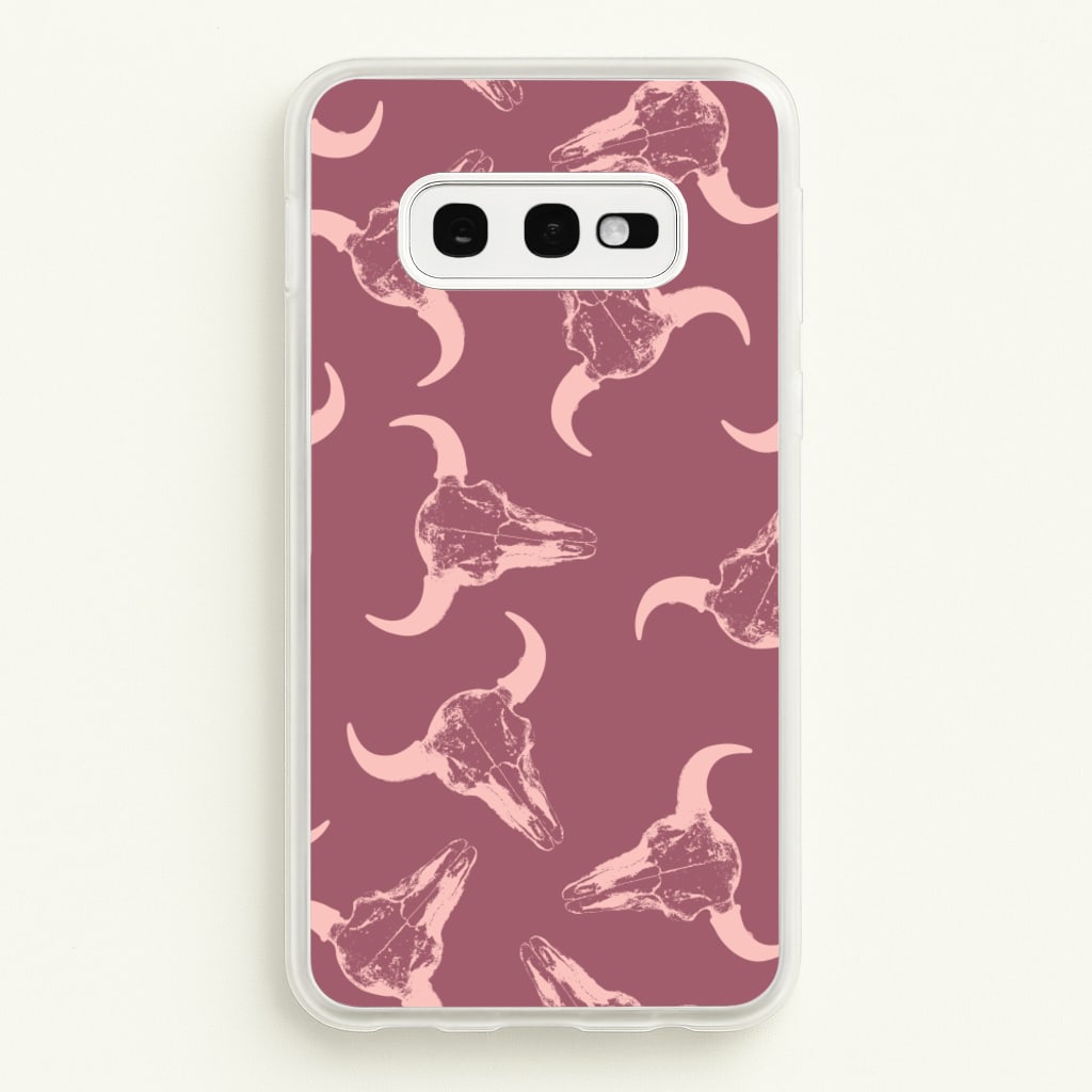 Pastel Skulls Pattern - Western Phone Case for Galaxy S10e