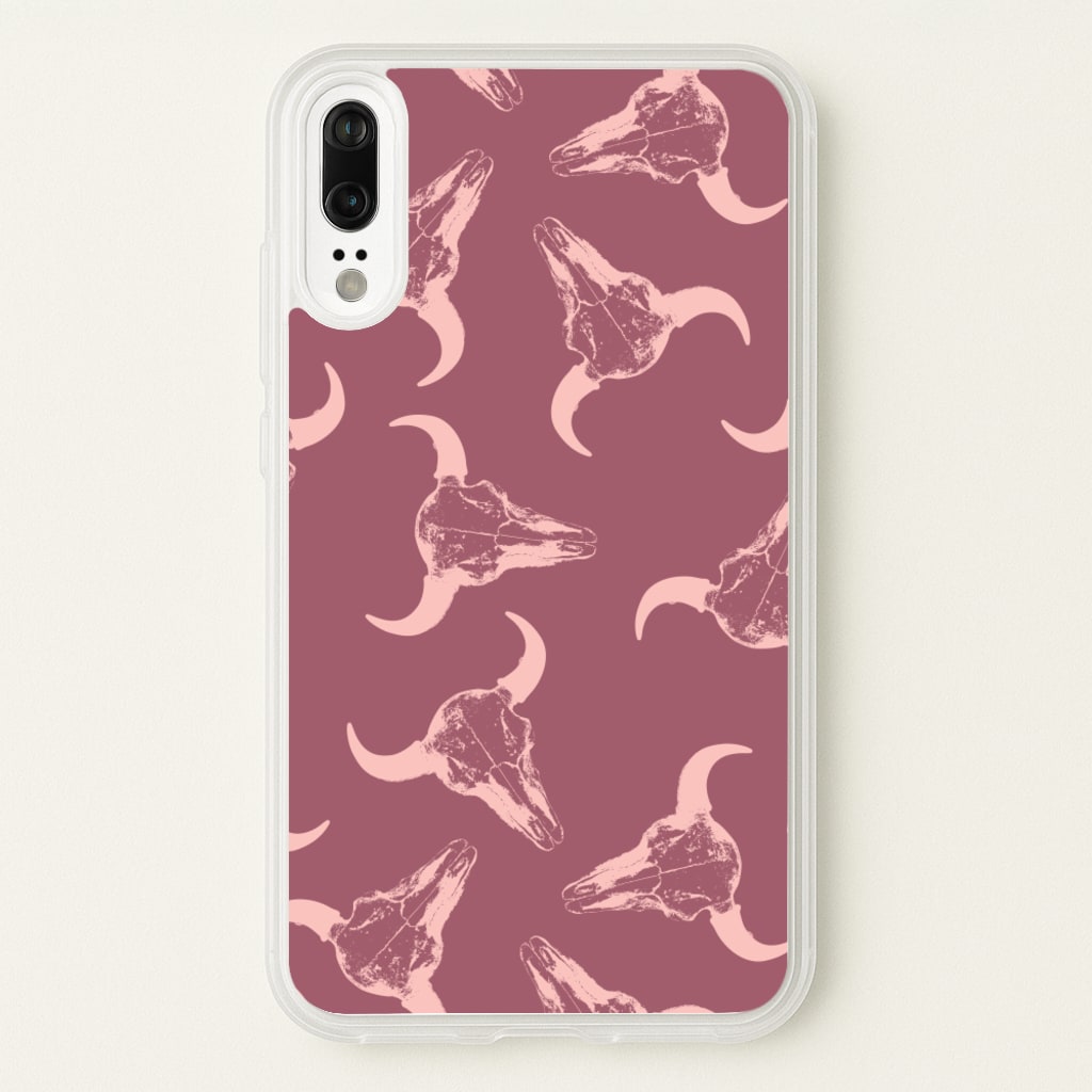 Pastel Skulls Pattern - Western Phone Case for Huawei P20