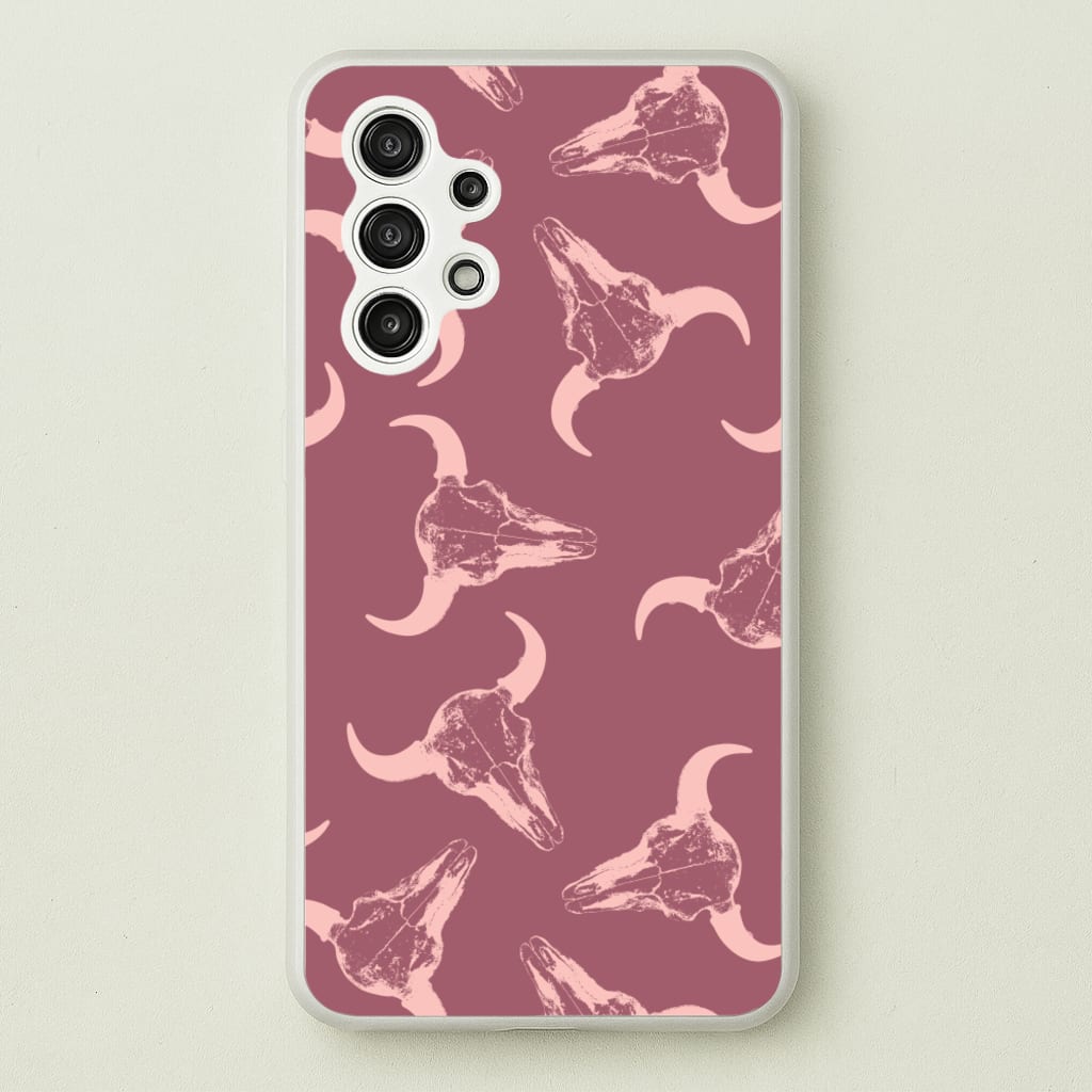 Pastel Skulls Pattern - Western Phone Case for Galaxy A13