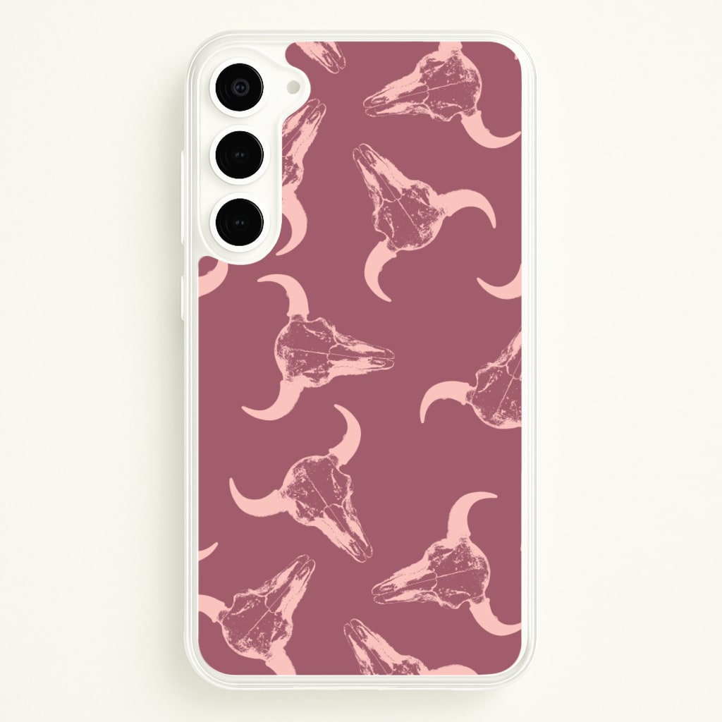 Pastel Skulls Pattern - Western Phone Case for Galaxy S23