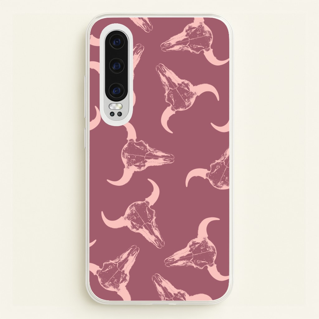 Pastel Skulls Pattern - Western Phone Case for Huawei P30
