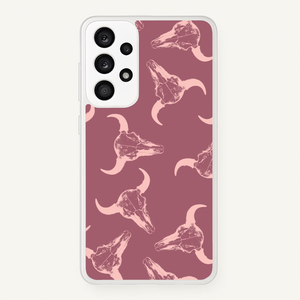 Pastel Skulls Pattern - Western Phone Case for Galaxy A53
