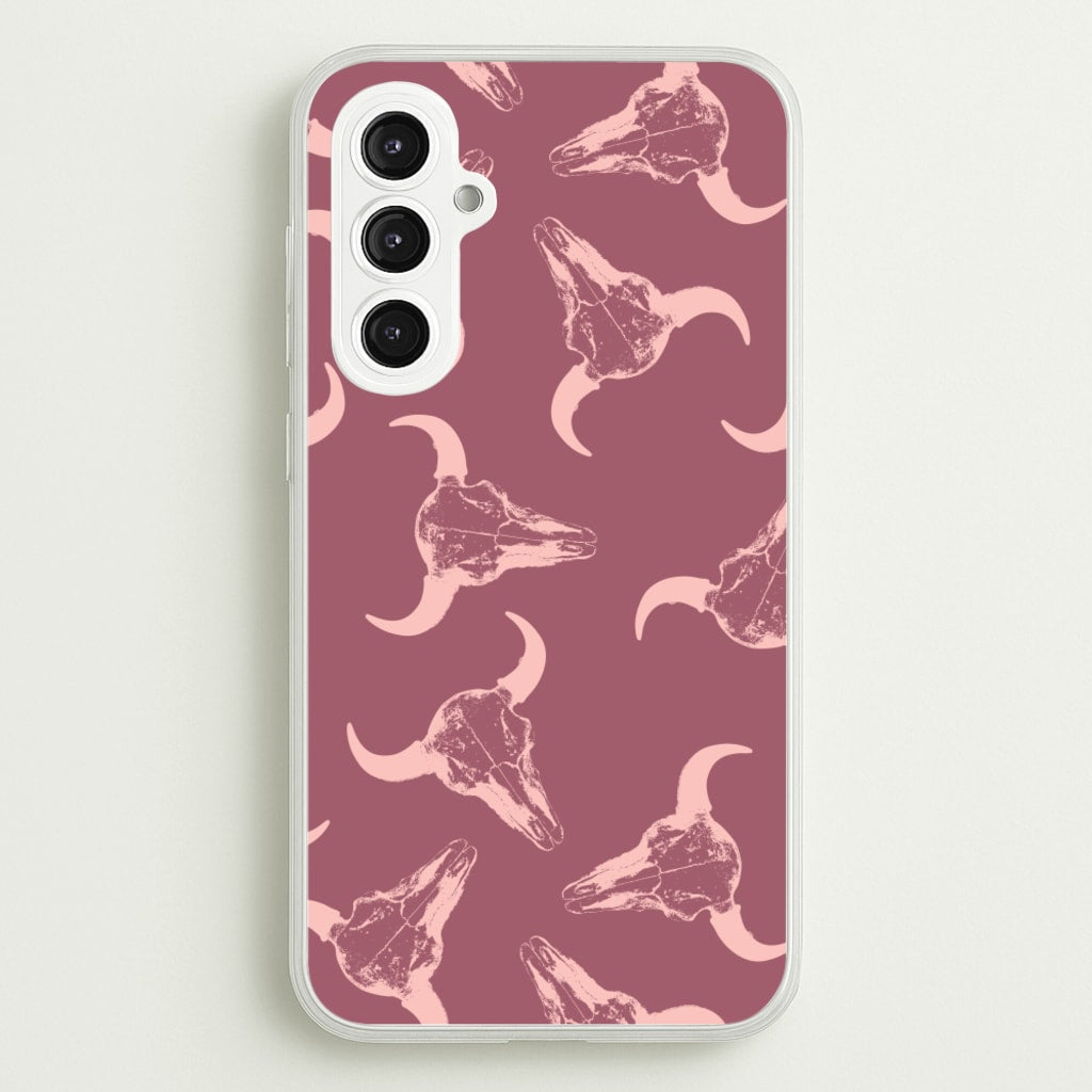 Pastel Skulls Pattern - Western Phone Case for Galaxy S23FE