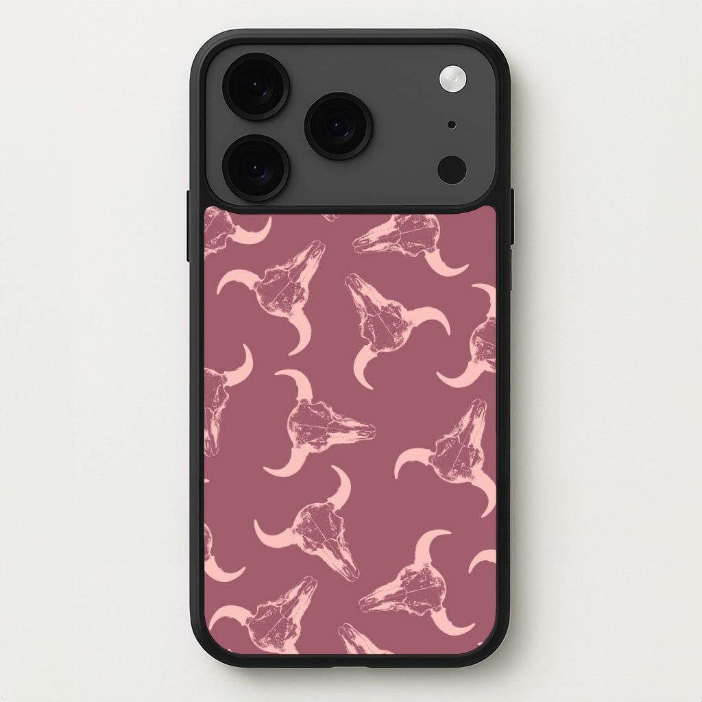 Pastel Skulls Pattern Phone Case for iPhone 17 Pro Max