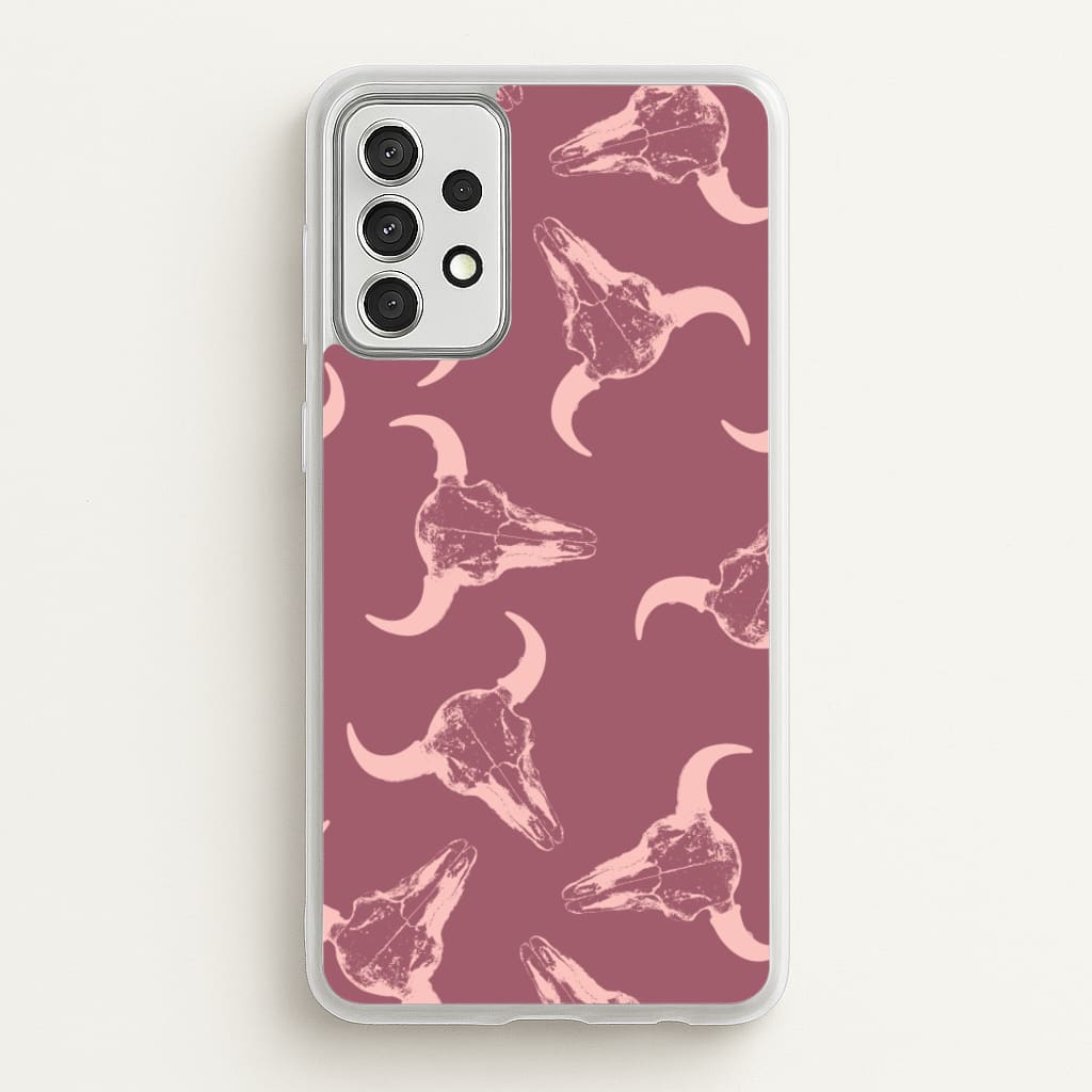 Pastel Skulls Pattern - Western Phone Case for Galaxy A52 / A52s