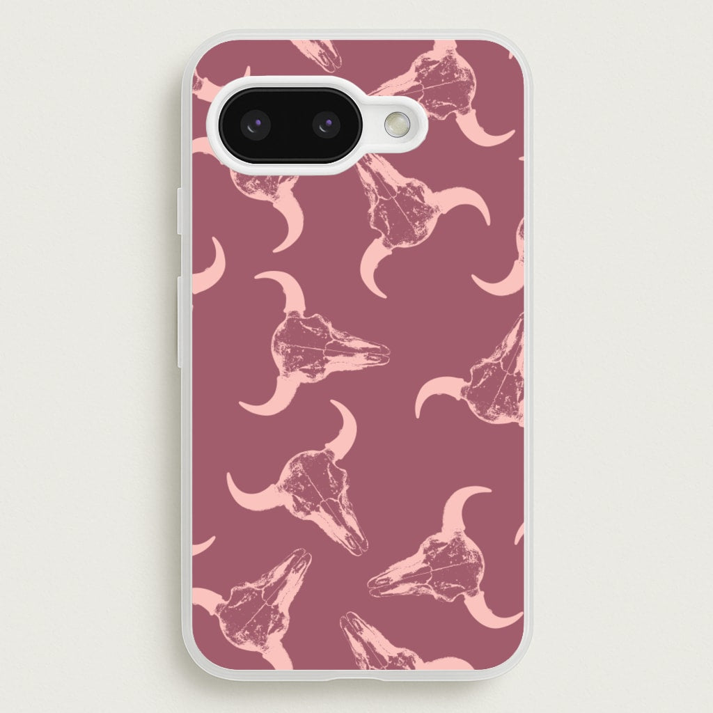 Pastel Skulls Pattern - Western Phone Case for Google Pixel 9a