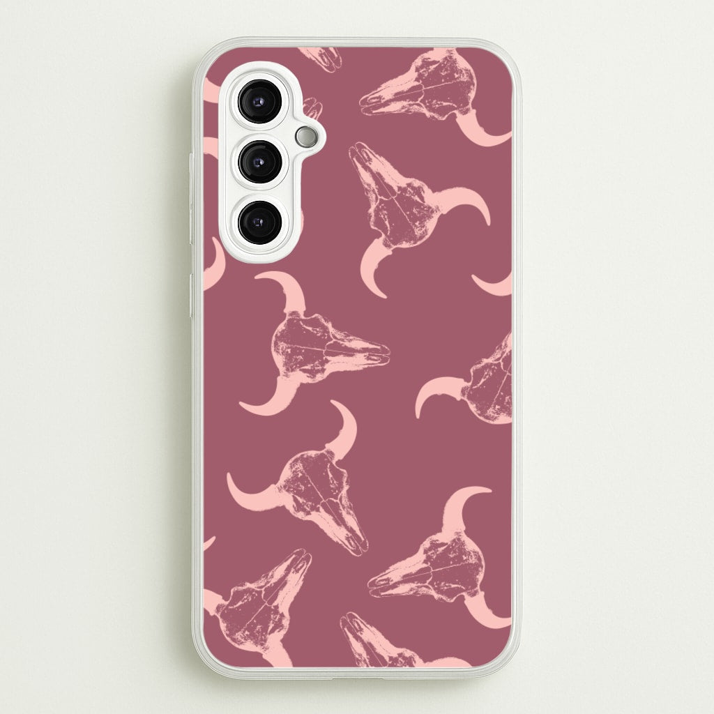 Pastel Skulls Pattern - Western Phone Case for Galaxy A14
