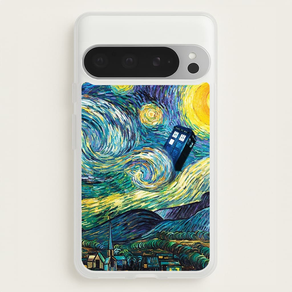 Starry Night Tardis - Doctor Who Phone Case for Google Pixel 9 Pro XL
