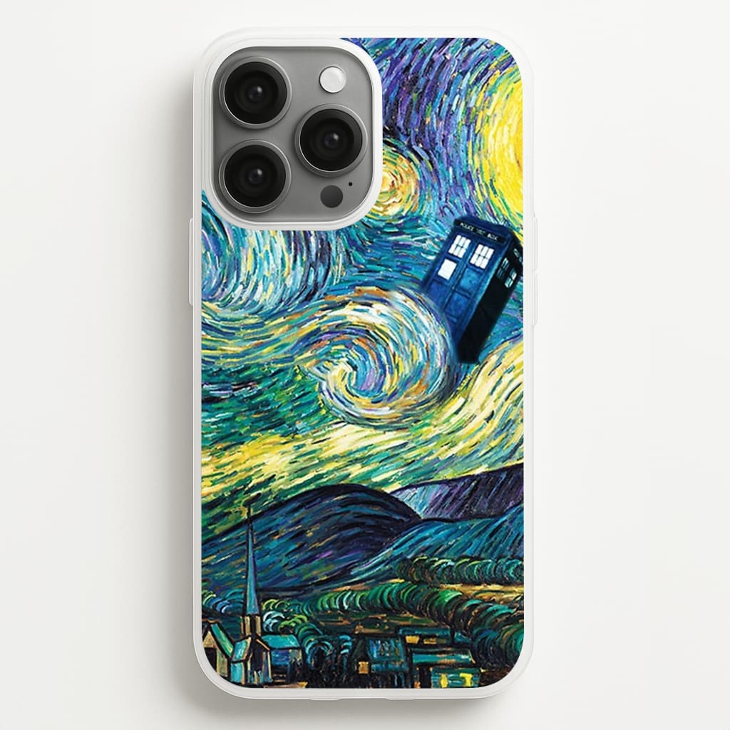 Starry Night Tardis - Doctor Who Phone Case for iPhone 13 Pro Max