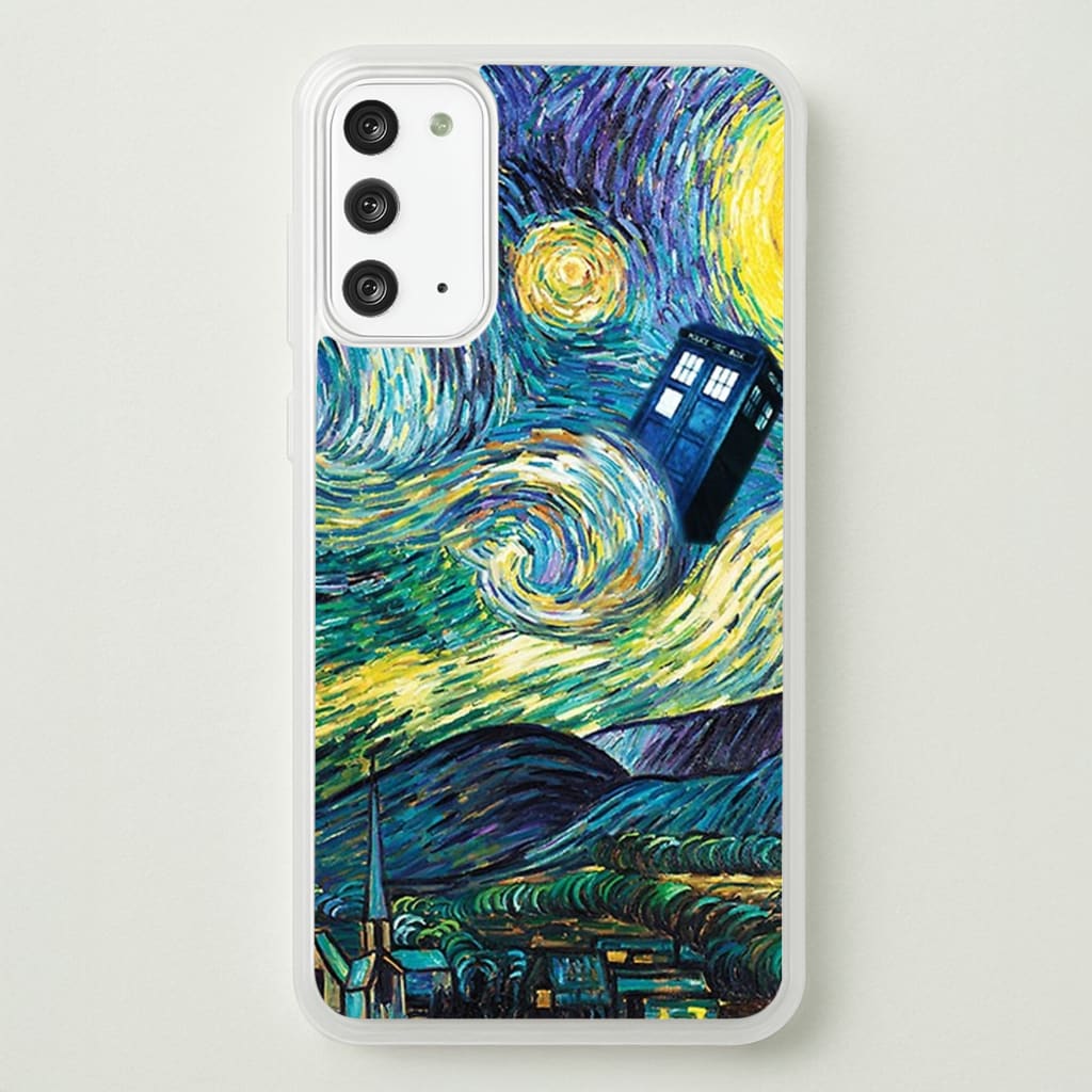 Starry Night Tardis - Doctor Who Phone Case for Galaxy Note 20
