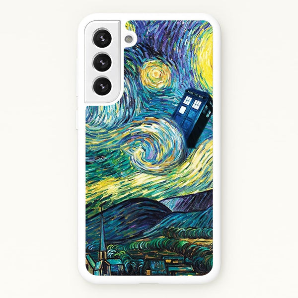 Starry Night Tardis - Doctor Who Phone Case for Galaxy S22 Plus
