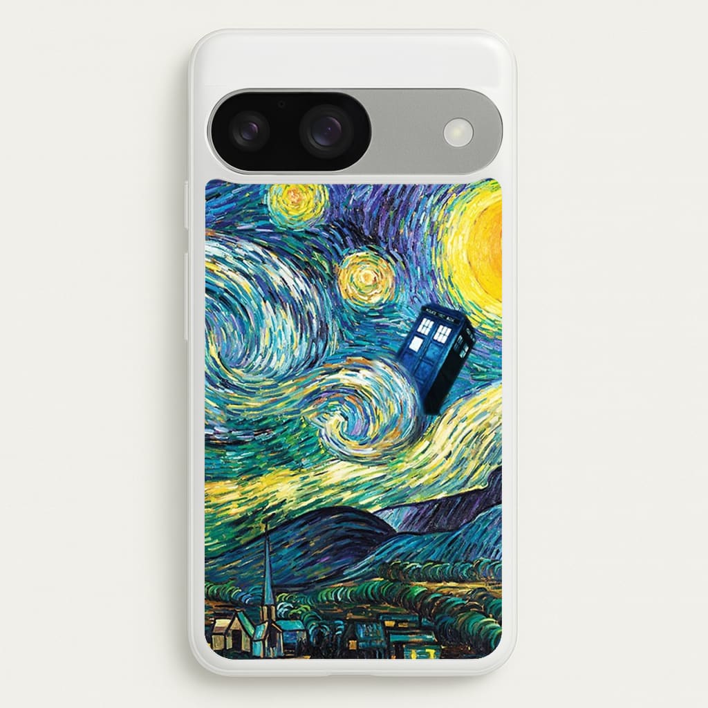 Starry Night Tardis - Doctor Who Phone Case for Google Pixel 9 / 9 Pro