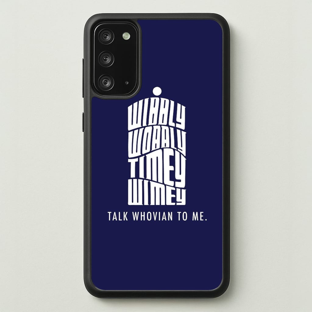 Talk Whovian To Me - Doctor Who Phone Case for Galaxy Note 20