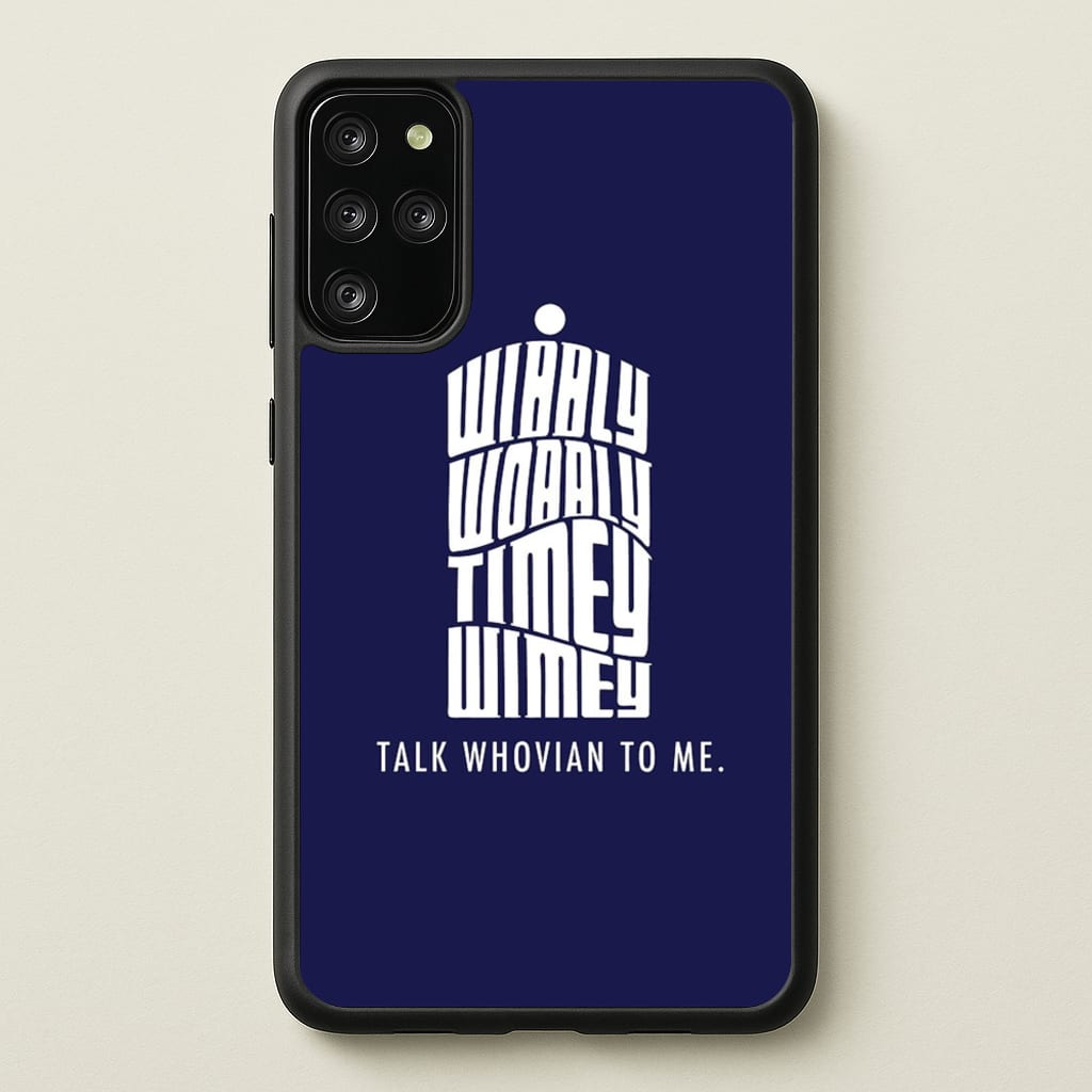 Talk Whovian To Me - Doctor Who Phone Case for Galaxy S20 Plus