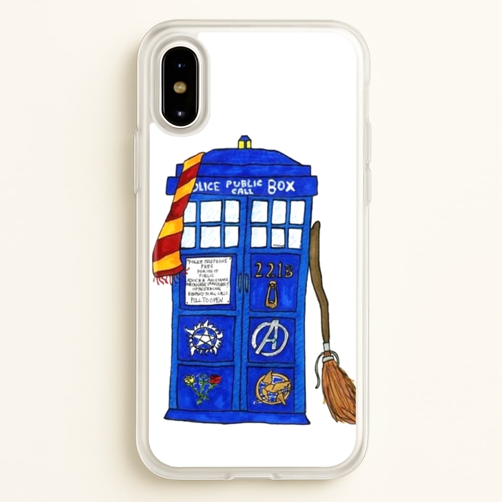 Multifandom Cartoon - Doctor Who Phone Case for iPhone X / XS