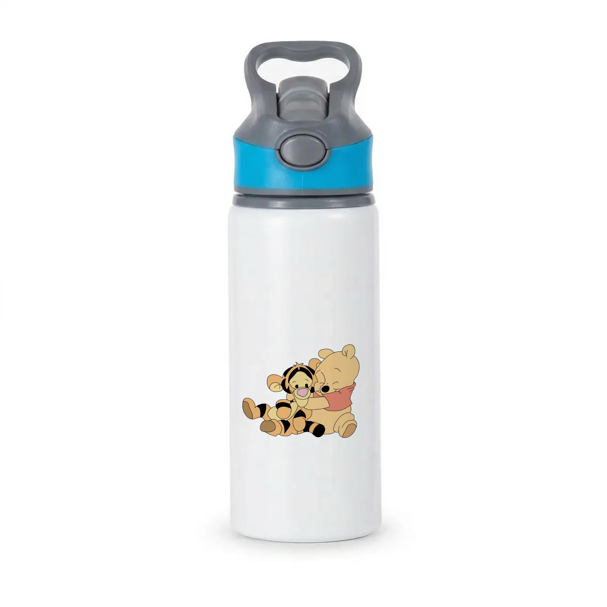 A Hug Said Pooh - Winnie Active Water Bottle - Blue