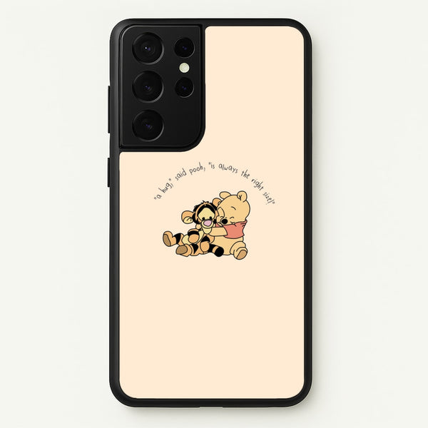 A Hug Said Pooh - Winnie - Disney Phone Case for Galaxy S21 Ultra