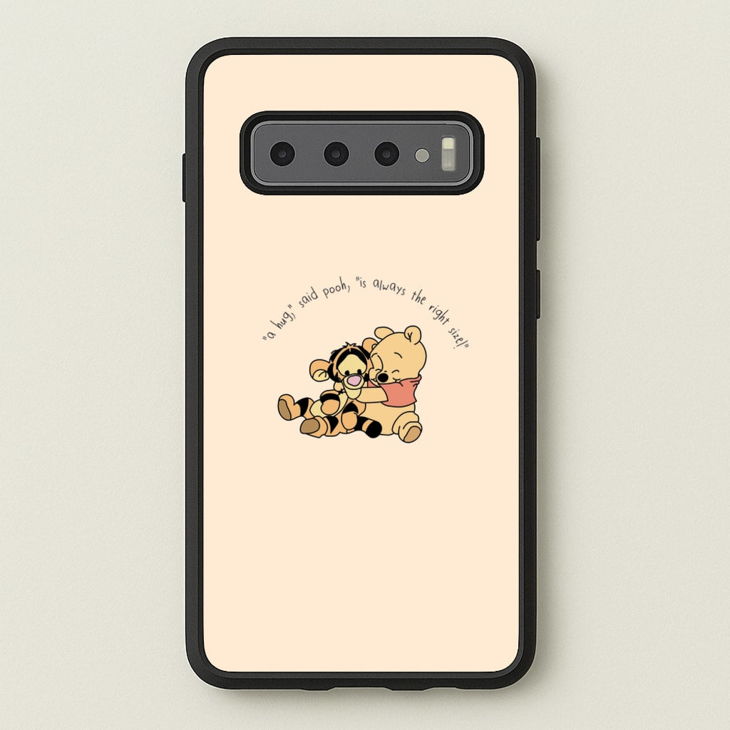 A Hug Said Pooh - Winnie - Disney Phone Case for Galaxy S10 Plus