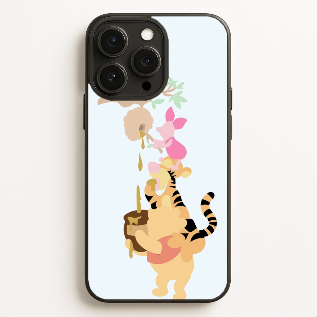 Bouncing Tiger , Piglet , Yellow Bear - Disney Phone Case for iPhone 16 Pro Max