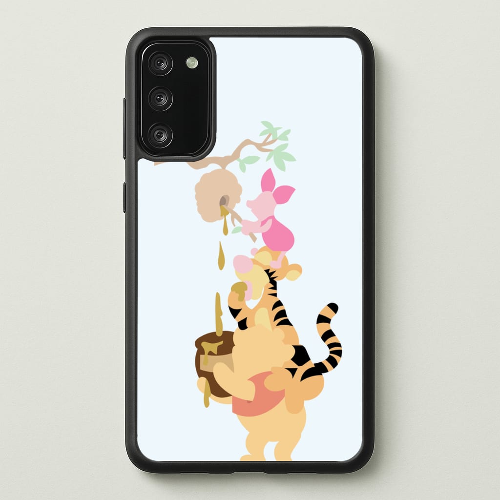 Bouncing Tiger , Piglet , Yellow Bear - Disney Phone Case for Galaxy A41